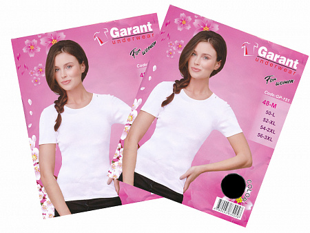Футболка женская черная  GARANT